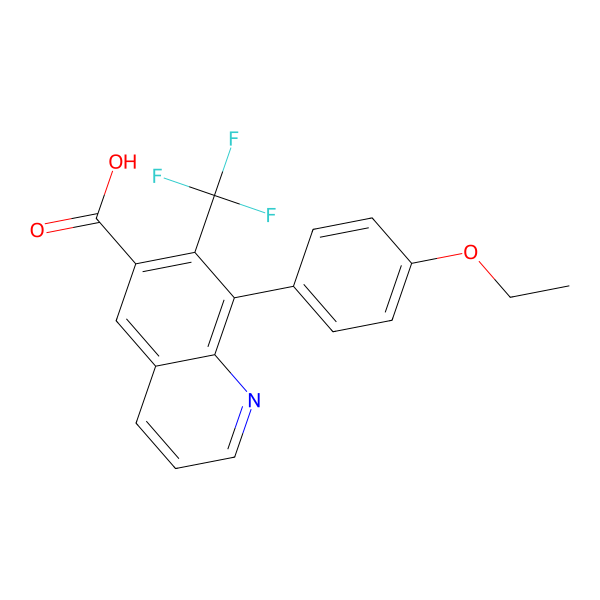 8-(4-Ethoxyphenyl)-7-(trifluoromethyl)quinoline-6-carboxylic acid molecular structure, CAS 2059938-83-7