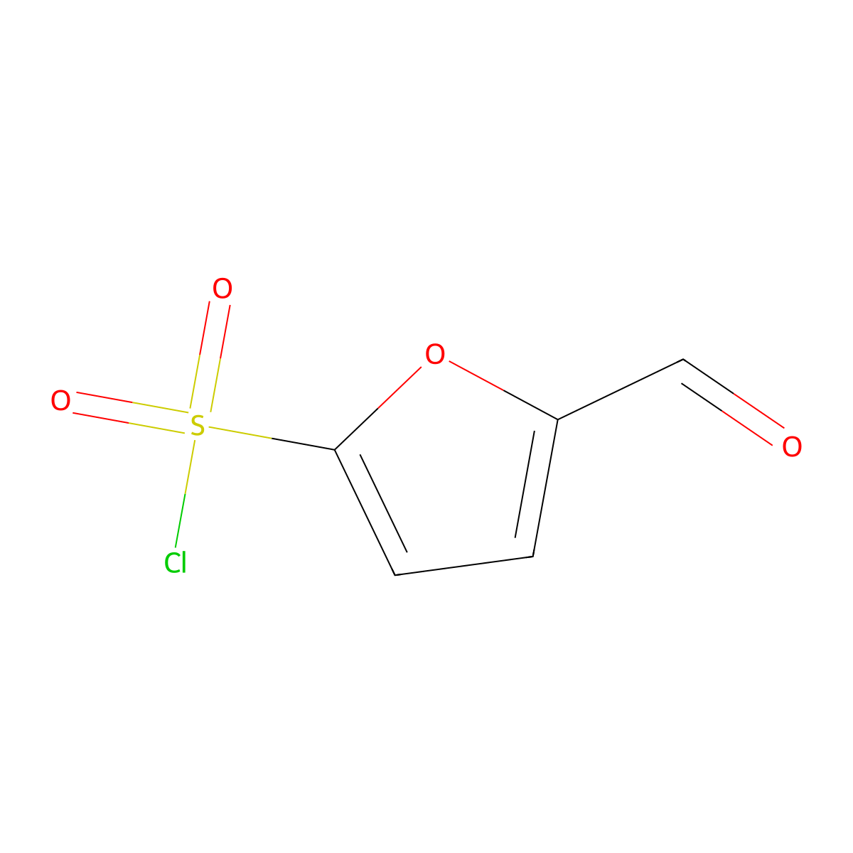 5-Formylfuran-2-sulfonyl chloride molecular structure, CAS 2059938-90-6