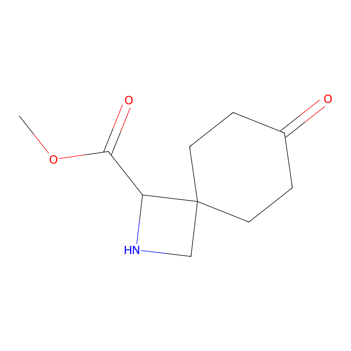 Methyl 7-oxo-2-azaspiro[3.5]nonane-1-carboxylate molecular structure, CAS 2059938-99-5