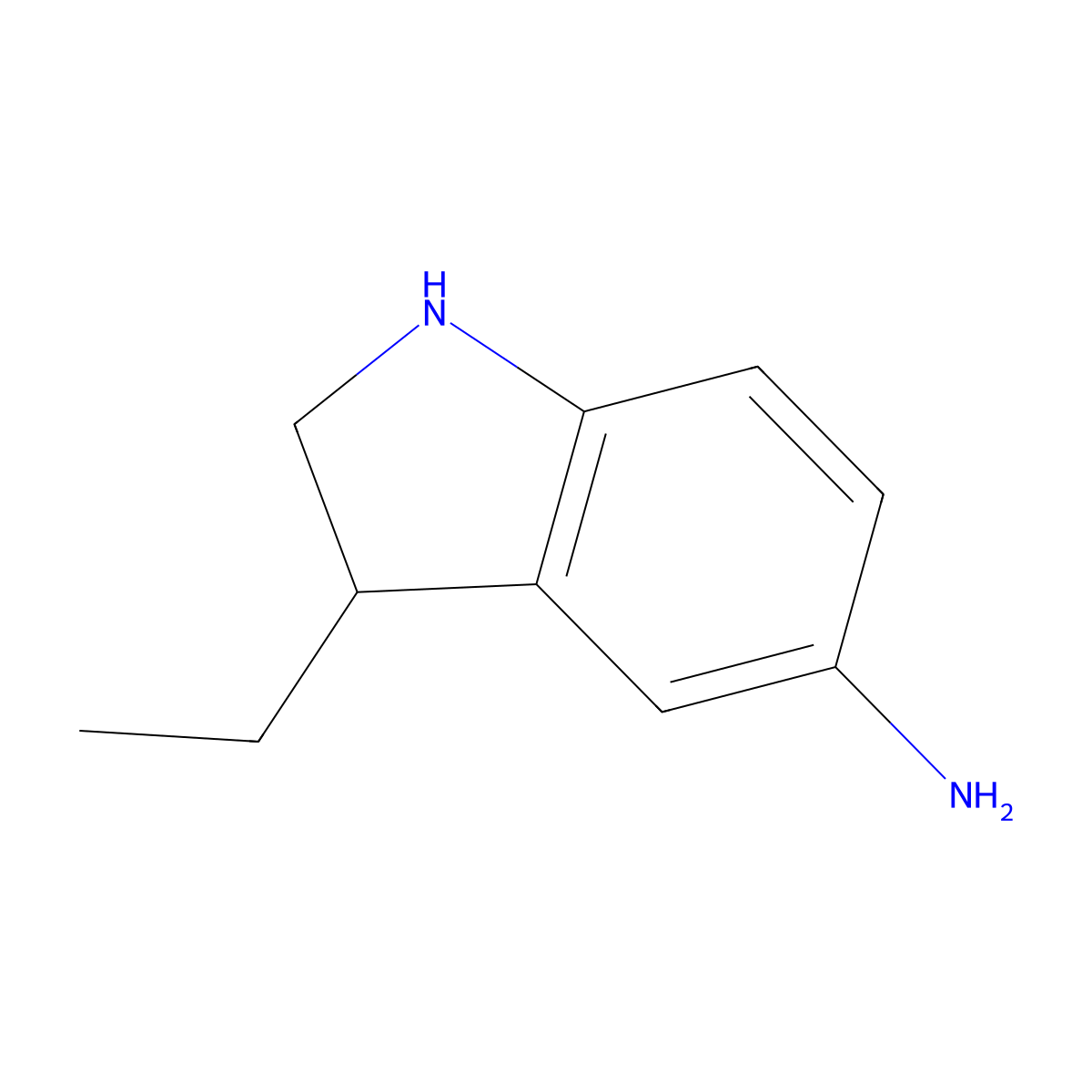 3-Ethyl-2,3-dihydro-1H-indol-5-amine molecular structure, CAS 2059939-31-8