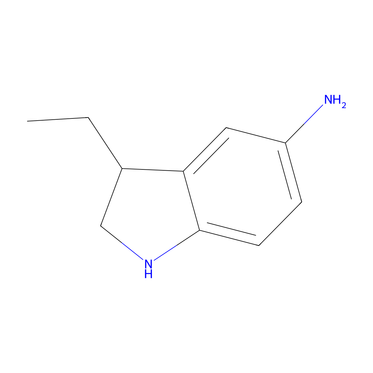 3-Ethyl-2,3-dihydro-1H-indol-5-amine molecular structure, CAS 2059939-31-8