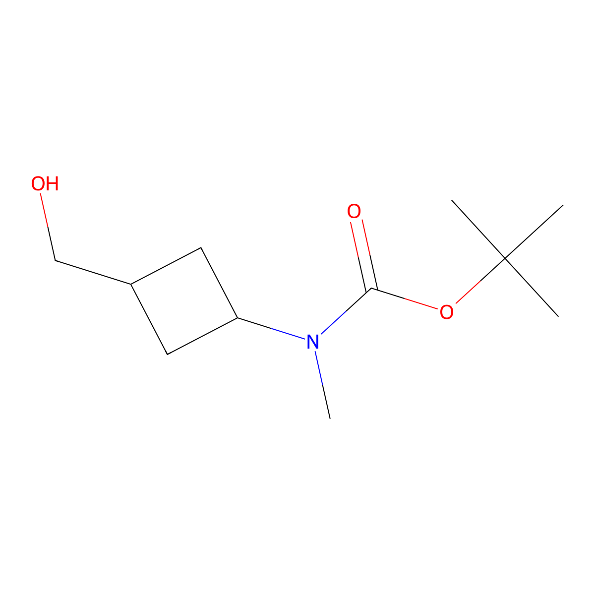 tert-Butyl N-[3-(hydroxymethyl)cyclobutyl]-N-methylcarbamate molecular structure, CAS 2059939-46-5