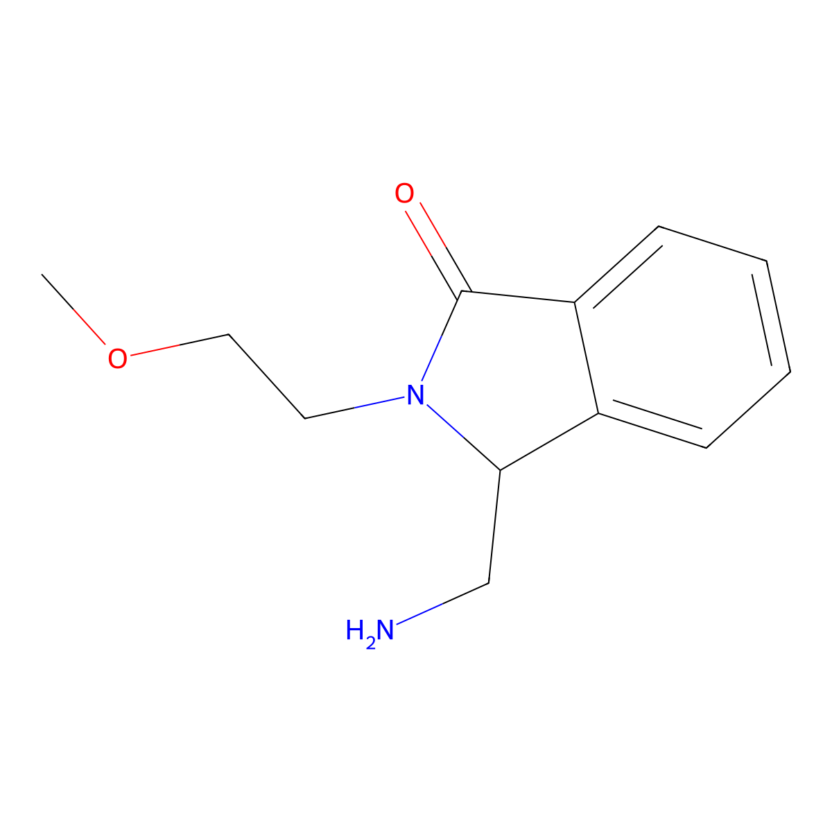 3-(Aminomethyl)-2-(2-methoxyethyl)-2,3-dihydro-1H-isoindol-1-one molecular structure, CAS 2059939-62-5