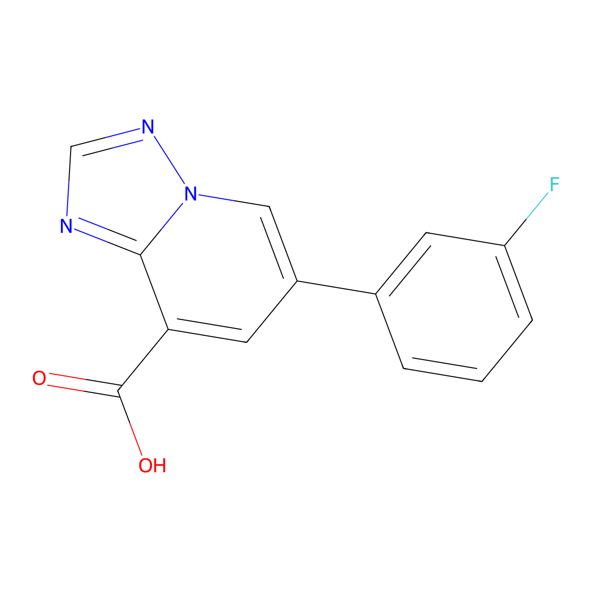 6-(3-Fluorophenyl)-[1,2,4]triazolo[1,5-a]pyridine-8-carboxylic acid molecular structure, CAS 2059939-73-8