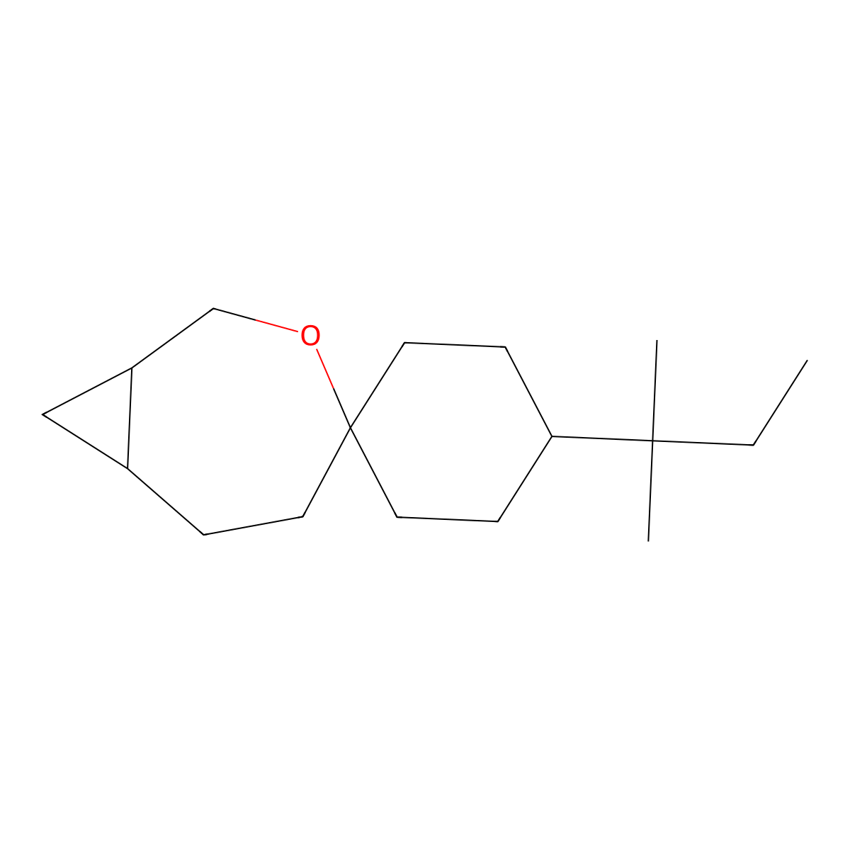 4'-(2-Methylbutan-2-yl)-3-oxaspiro[bicyclo[5.1.0]octane-4,1'-cyclohexane] molecular structure, CAS 2059940-40-6