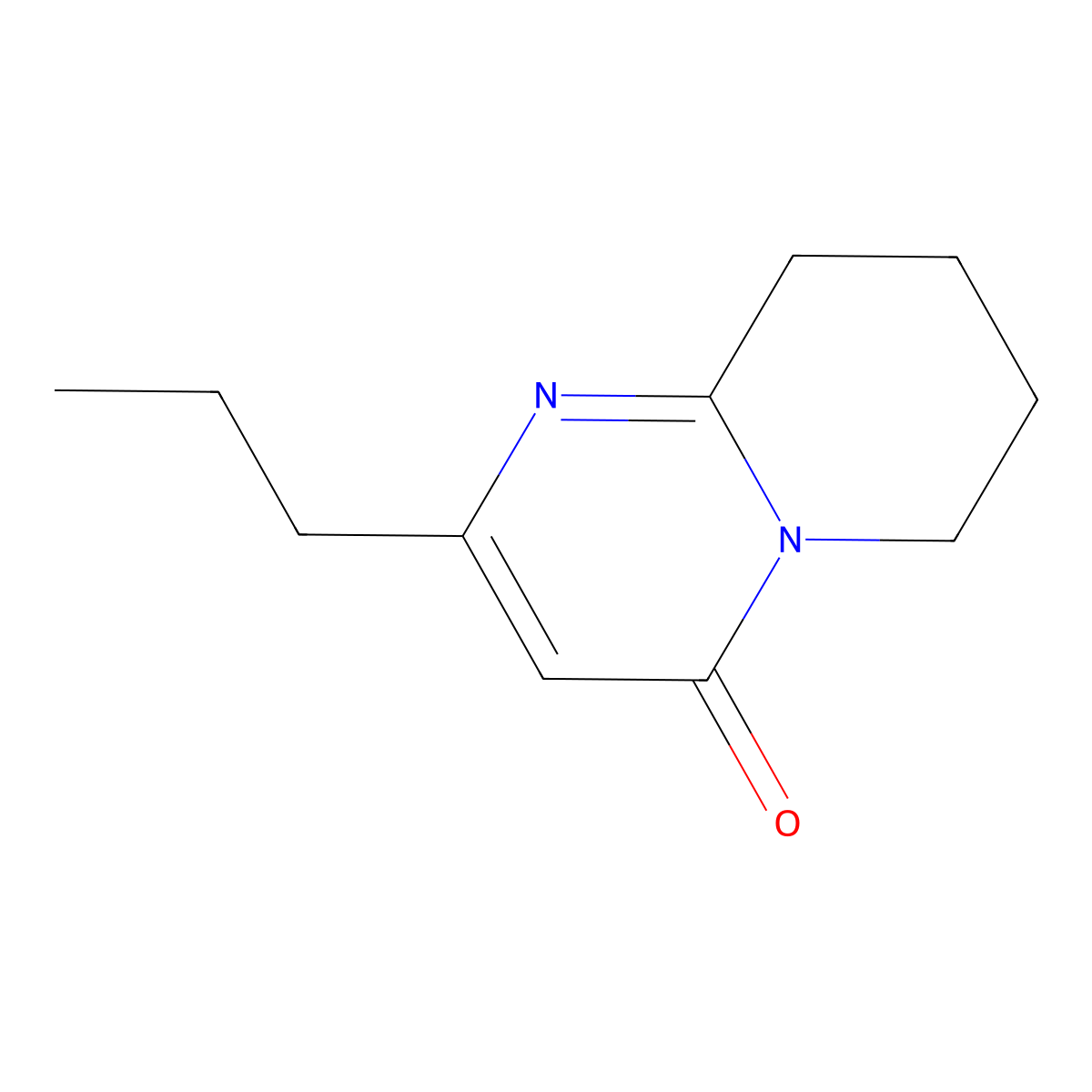 2-Propyl-4H,6H,7H,8H,9H-pyrido[1,2-a]pyrimidin-4-one molecular structure, CAS 2059940-57-5
