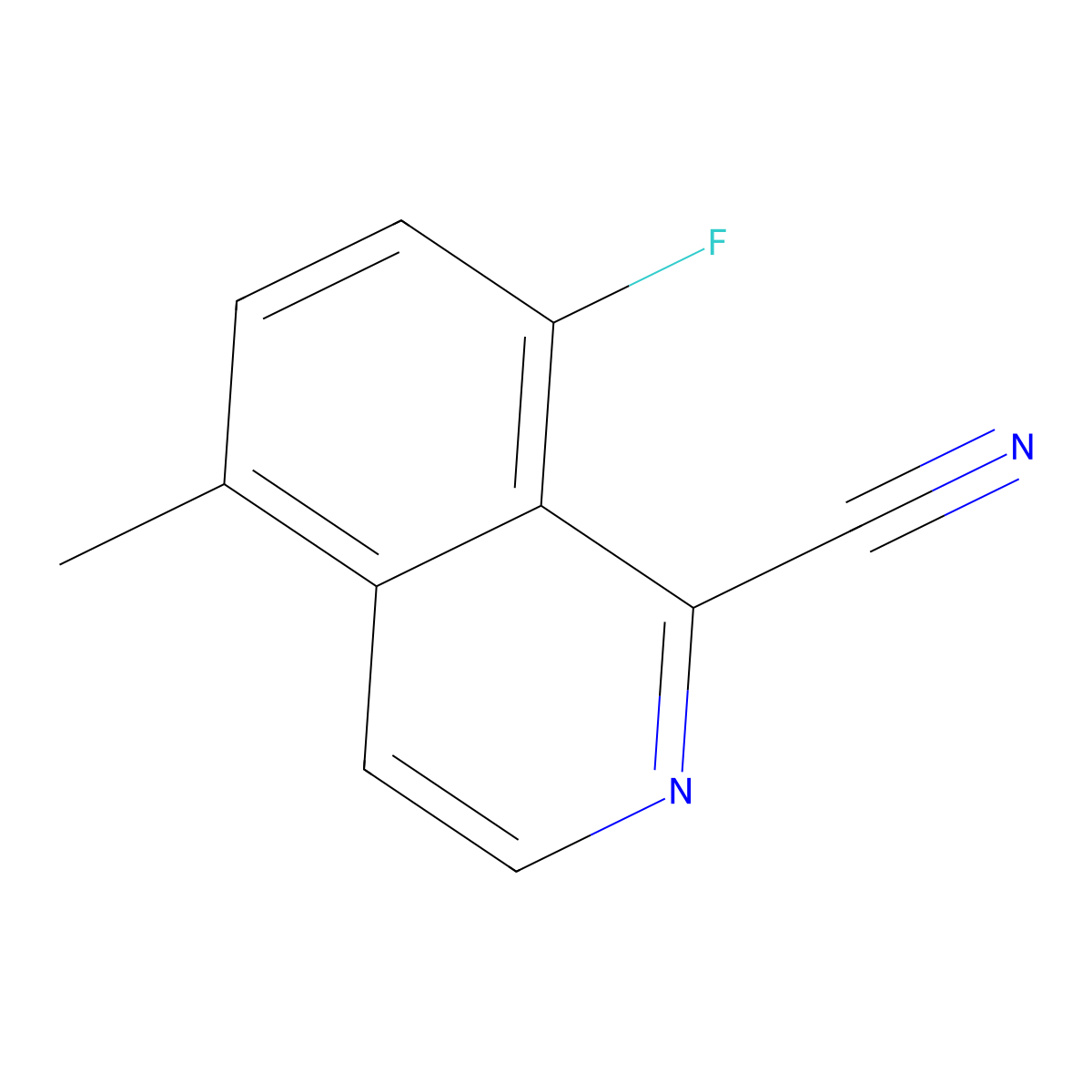 8-Fluoro-5-methylisoquinoline-1-carbonitrile molecular structure, CAS 2059940-82-6