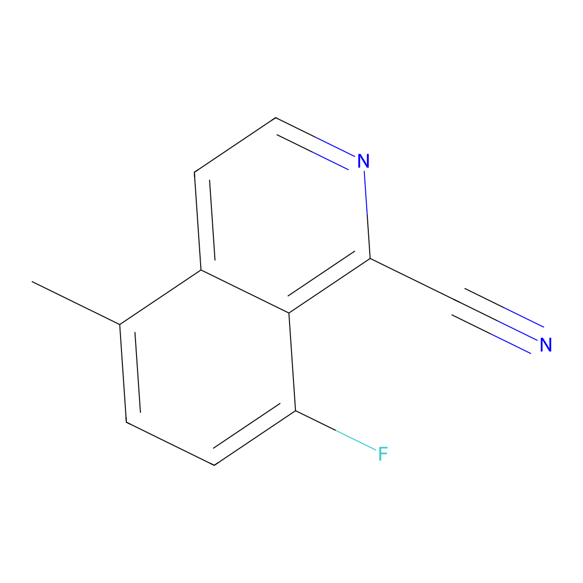 8-Fluoro-5-methylisoquinoline-1-carbonitrile molecular structure, CAS 2059940-82-6