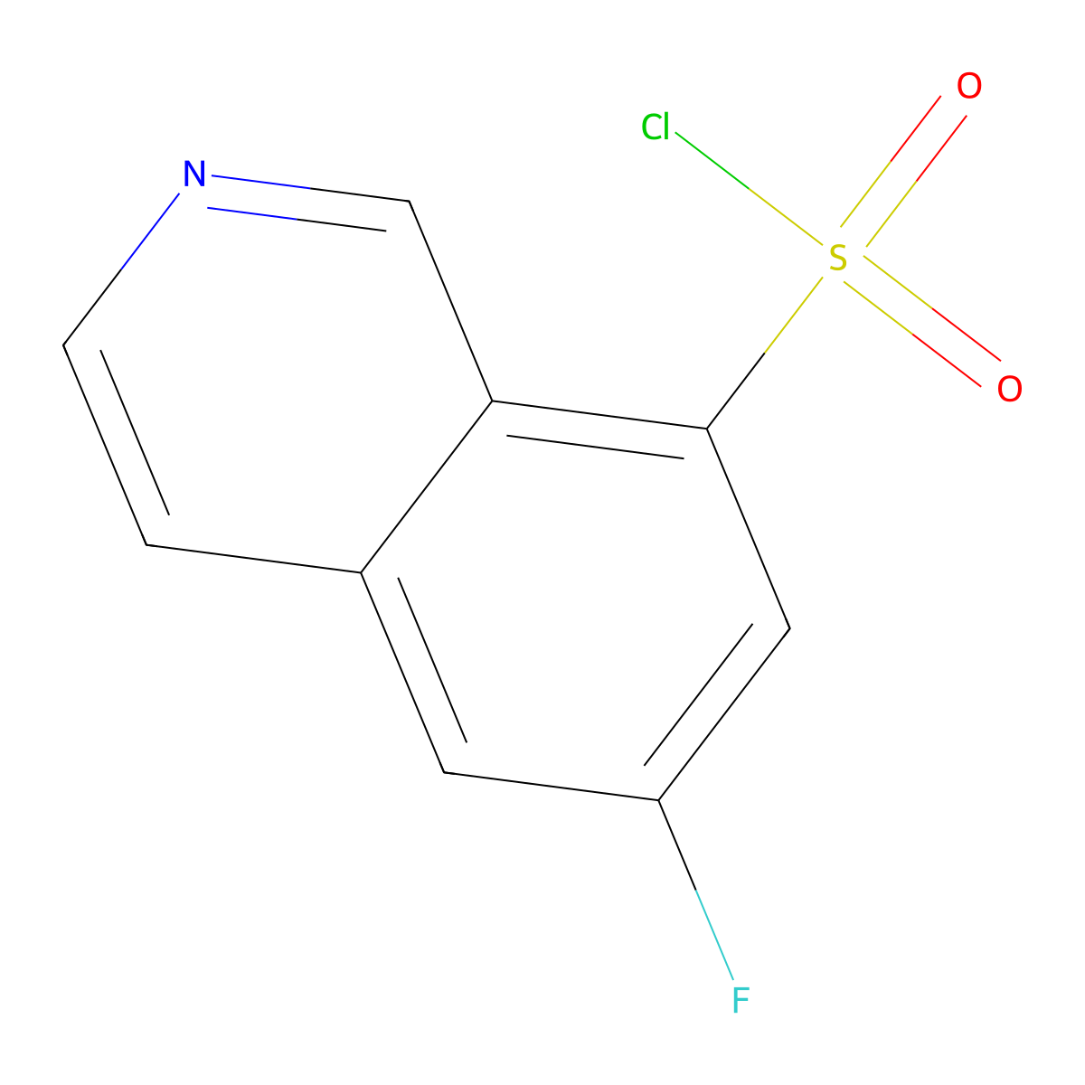 6-Fluoroisoquinoline-8-sulfonyl chloride molecular structure, CAS 2059941-20-5