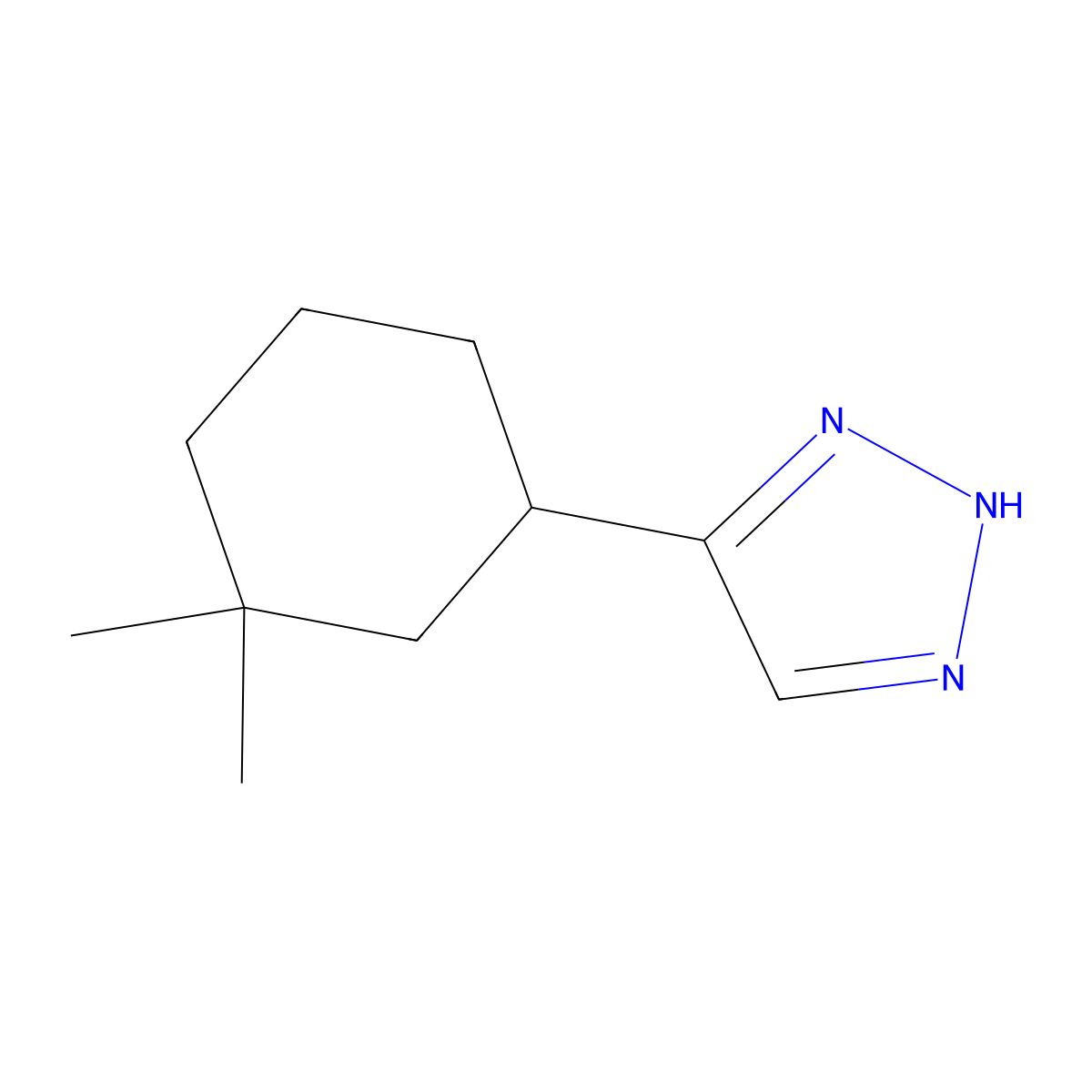 4-(3,3-Dimethylcyclohexyl)-2H-1,2,3-triazole molecular structure, CAS 2059941-36-3
