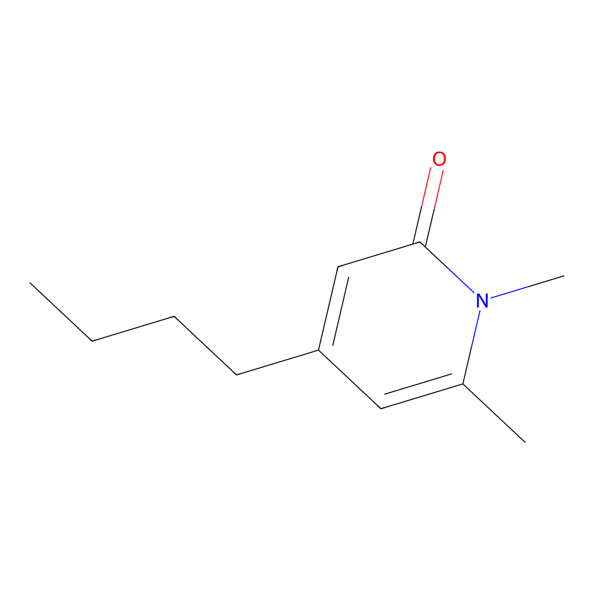 4-Butyl-1,6-dimethyl-1,2-dihydropyridin-2-one molecular structure, CAS 2059941-44-3