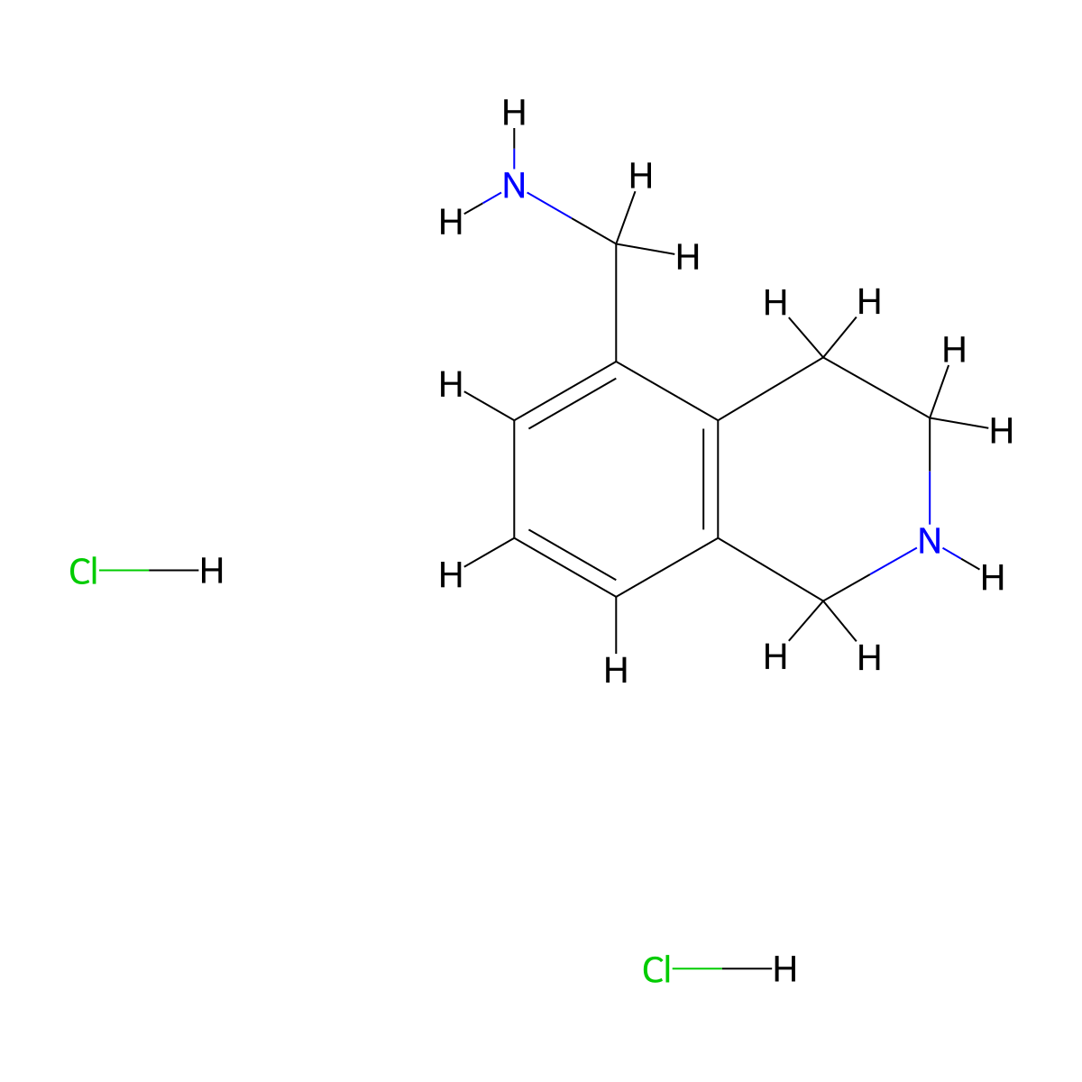(1,2,3,4-Tetrahydroisoquinolin-5-yl)methanamine dihydrochloride molecular structure, CAS 2059942-47-9