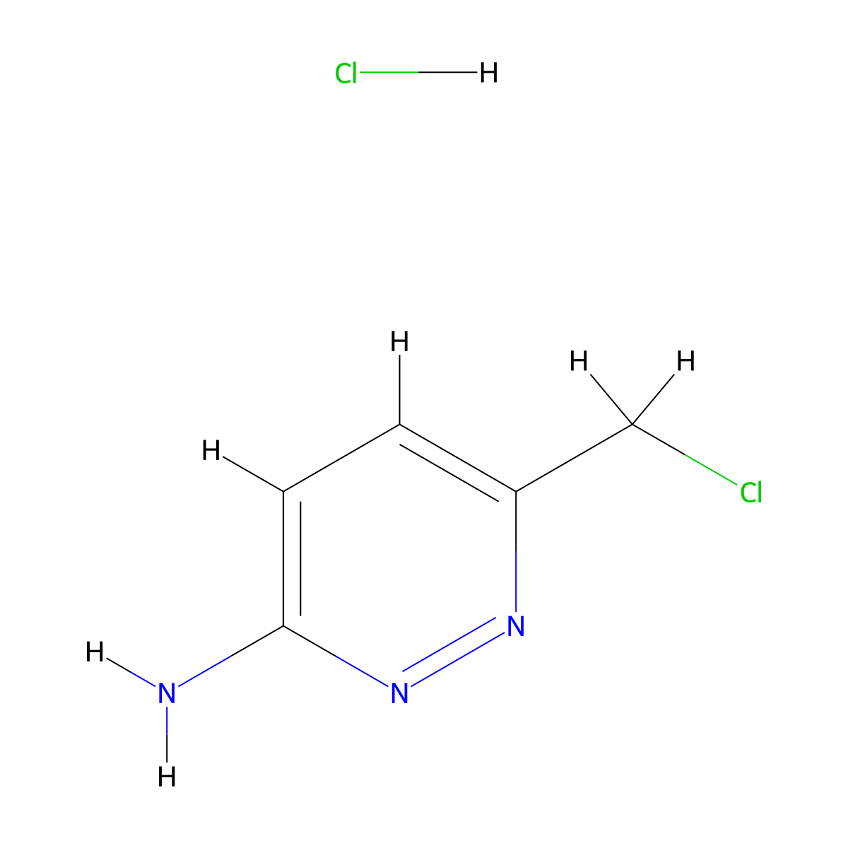 6-(Chloromethyl)pyridazin-3-amine hydrochloride molecular structure, CAS 2059942-54-8