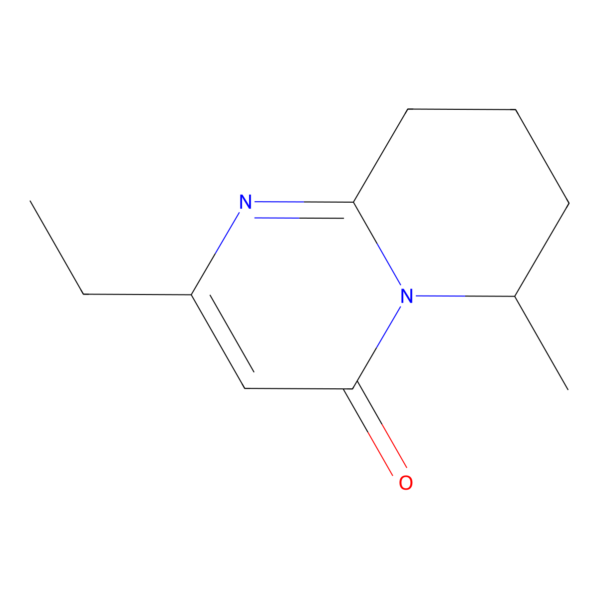 2-Ethyl-6-methyl-4H,6H,7H,8H,9H-pyrido[1,2-a]pyrimidin-4-one molecular structure, CAS 2059942-70-8