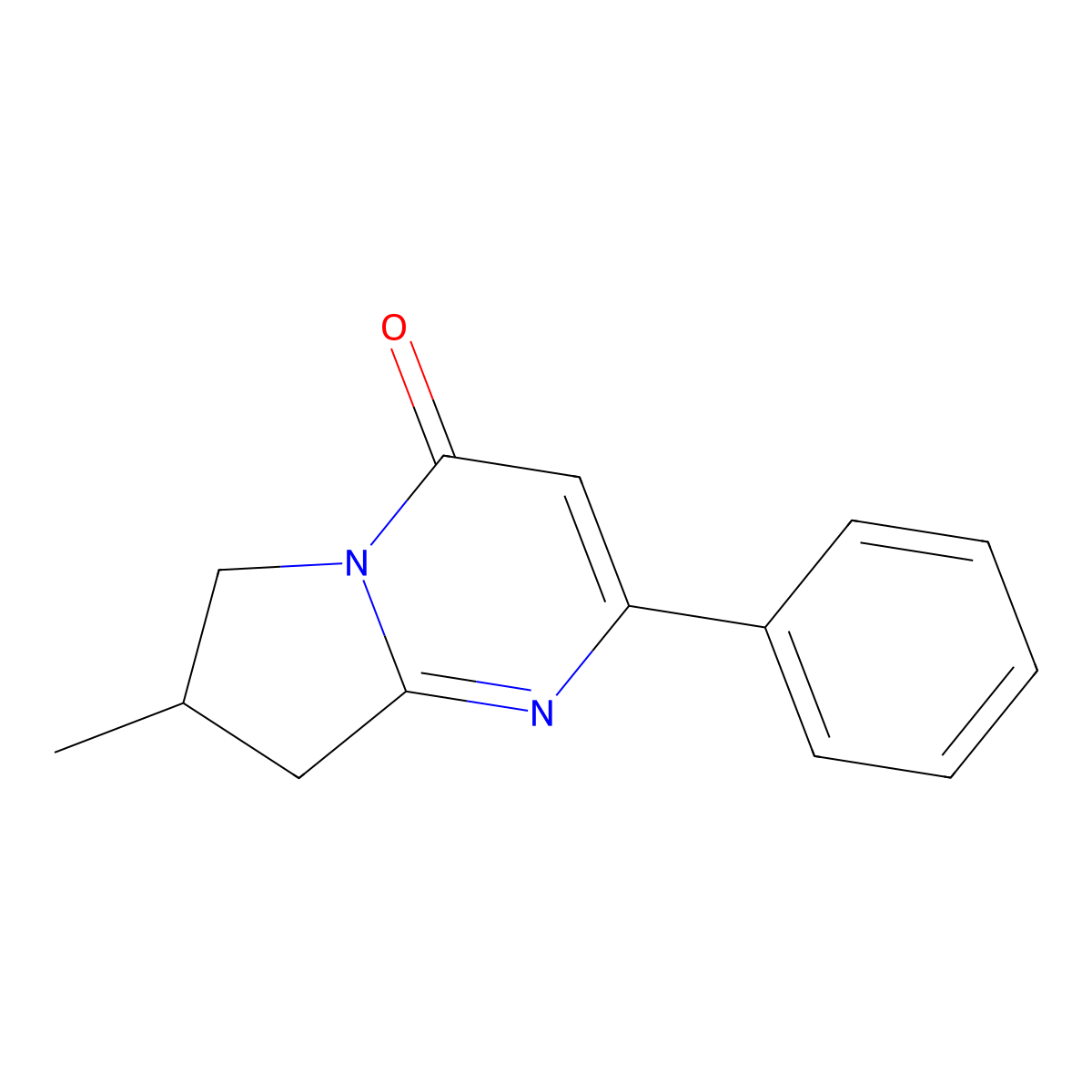 7-Methyl-2-phenyl-4H,6H,7H,8H-pyrrolo[1,2-a]pyrimidin-4-one molecular structure, CAS 2059943-62-1