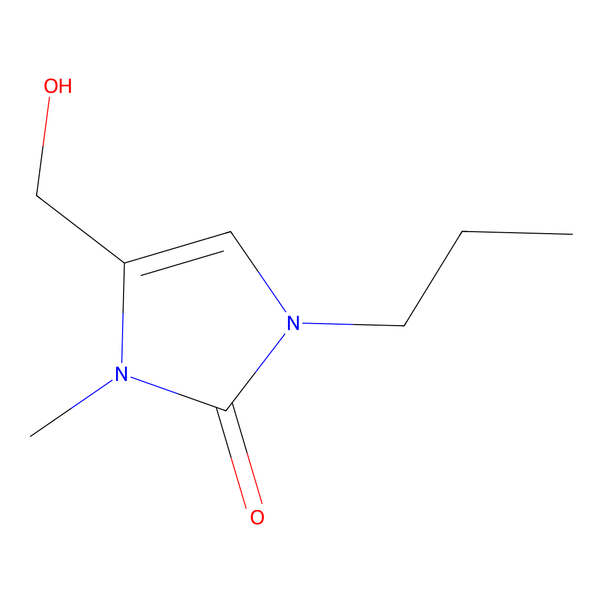 4-(Hydroxymethyl)-3-methyl-1-propyl-2,3-dihydro-1H-imidazol-2-one molecular structure, CAS 2059943-79-0