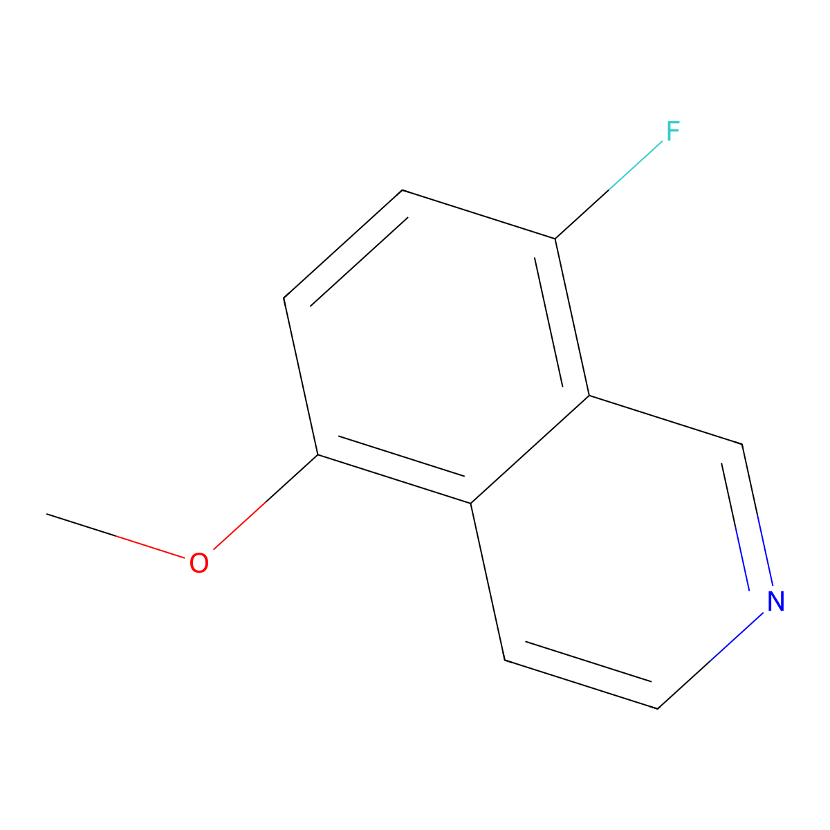 8-Fluoro-5-methoxyisoquinoline molecular structure, CAS 2059943-91-6