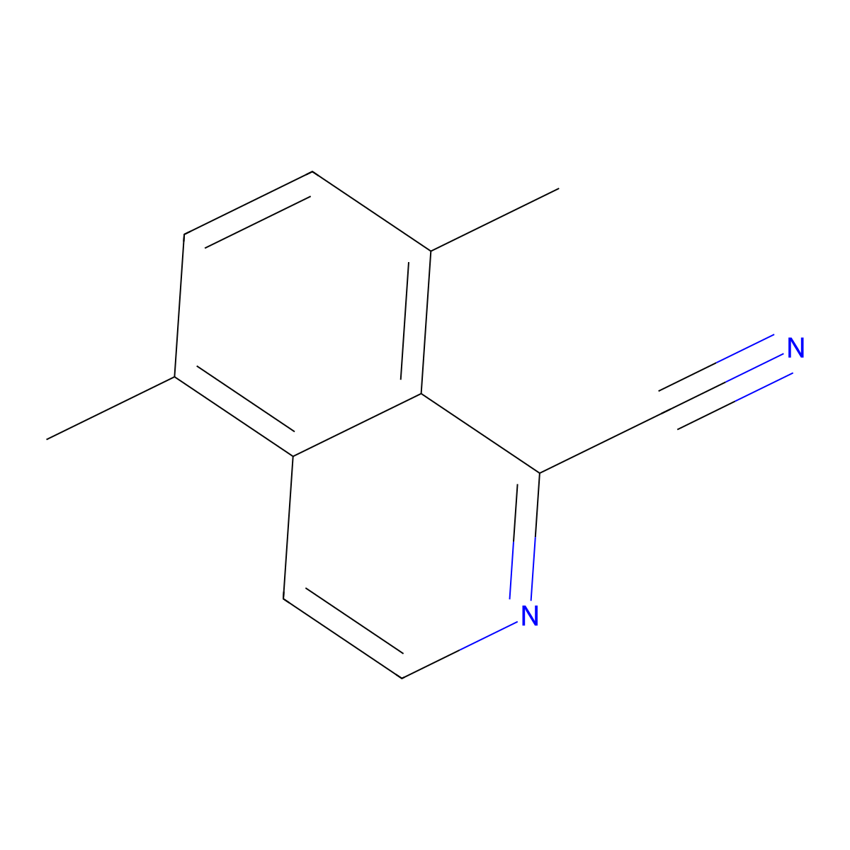 5,8-Dimethylisoquinoline-1-carbonitrile molecular structure, CAS 2059943-96-1