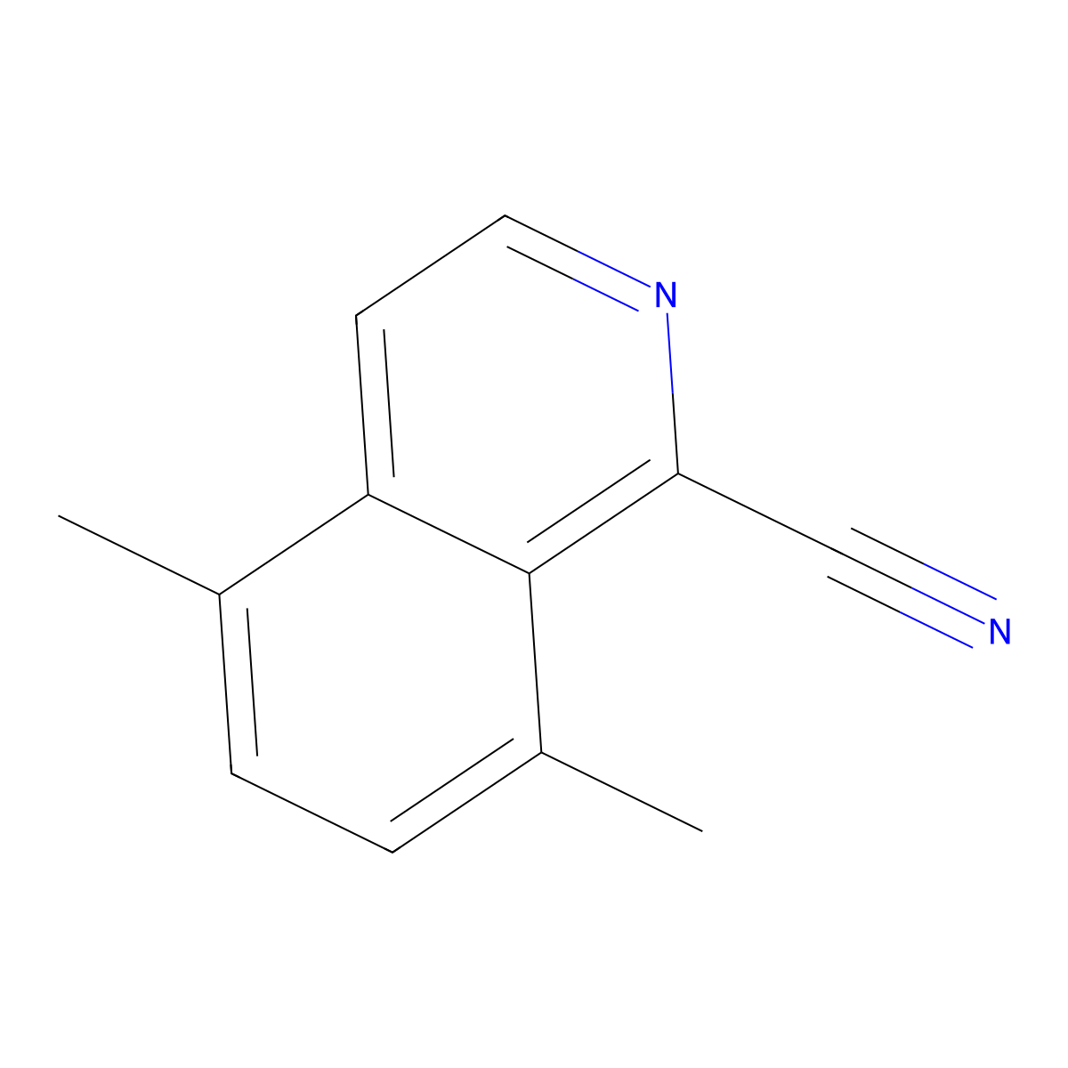 5,8-Dimethylisoquinoline-1-carbonitrile molecular structure, CAS 2059943-96-1