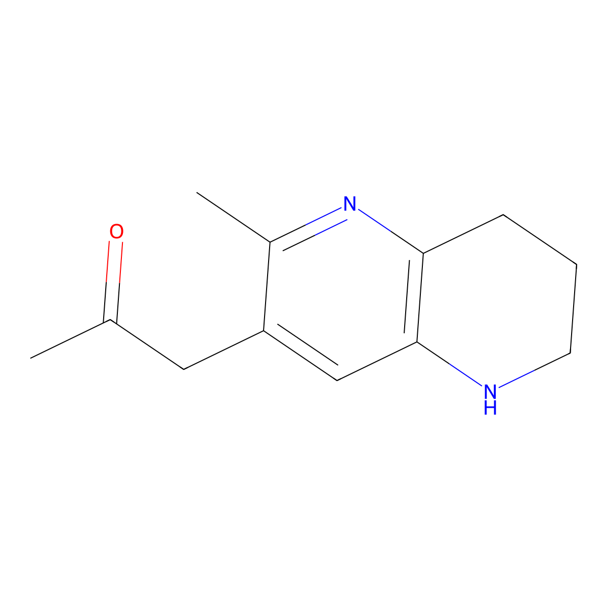 1-(2-Methyl-5,6,7,8-tetrahydro-1,5-naphthyridin-3-yl)propan-2-one molecular structure, CAS 2059944-07-7