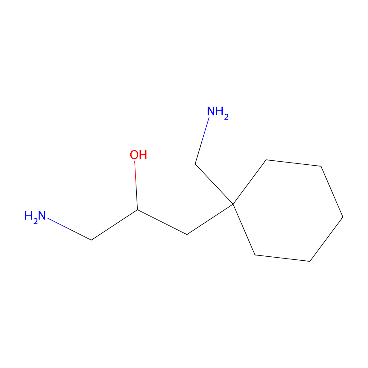 1-Amino-3-[1-(aminomethyl)cyclohexyl]propan-2-ol molecular structure, CAS 2059944-13-5