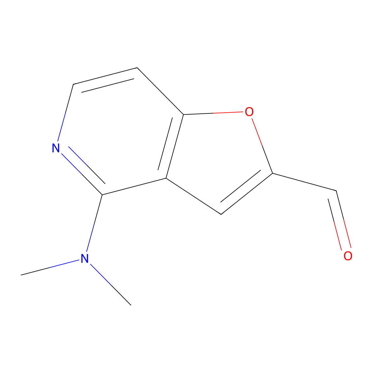 4-(Dimethylamino)furo[3,2-c]pyridine-2-carbaldehyde molecular structure, CAS 2059944-25-9