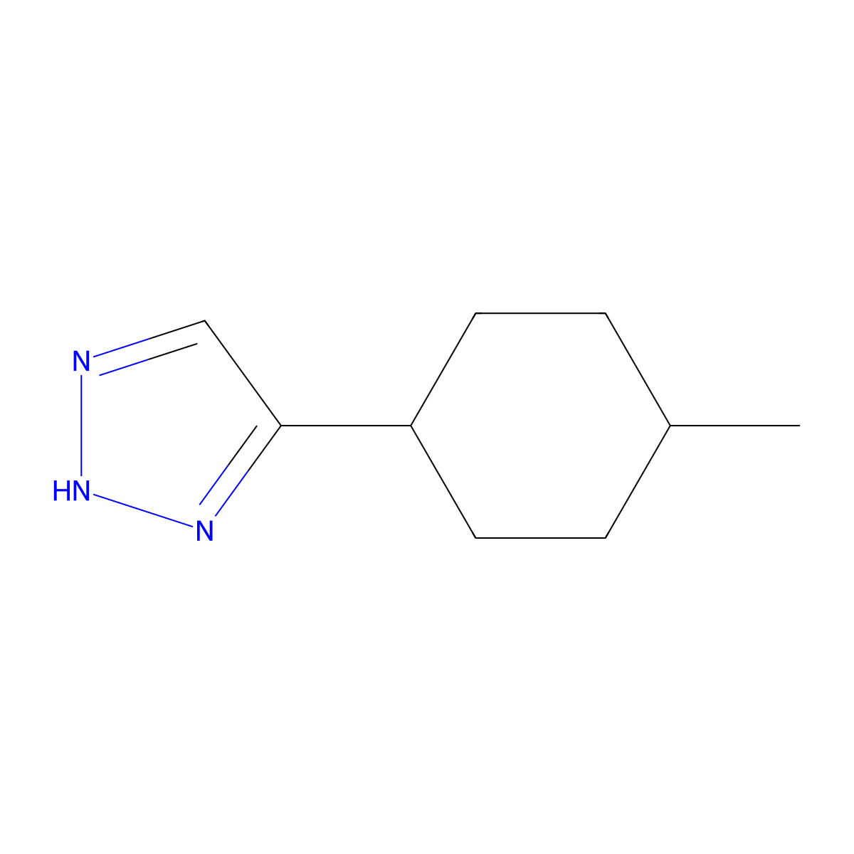 4-(4-Methylcyclohexyl)-2H-1,2,3-triazole molecular structure, CAS 2059944-36-2