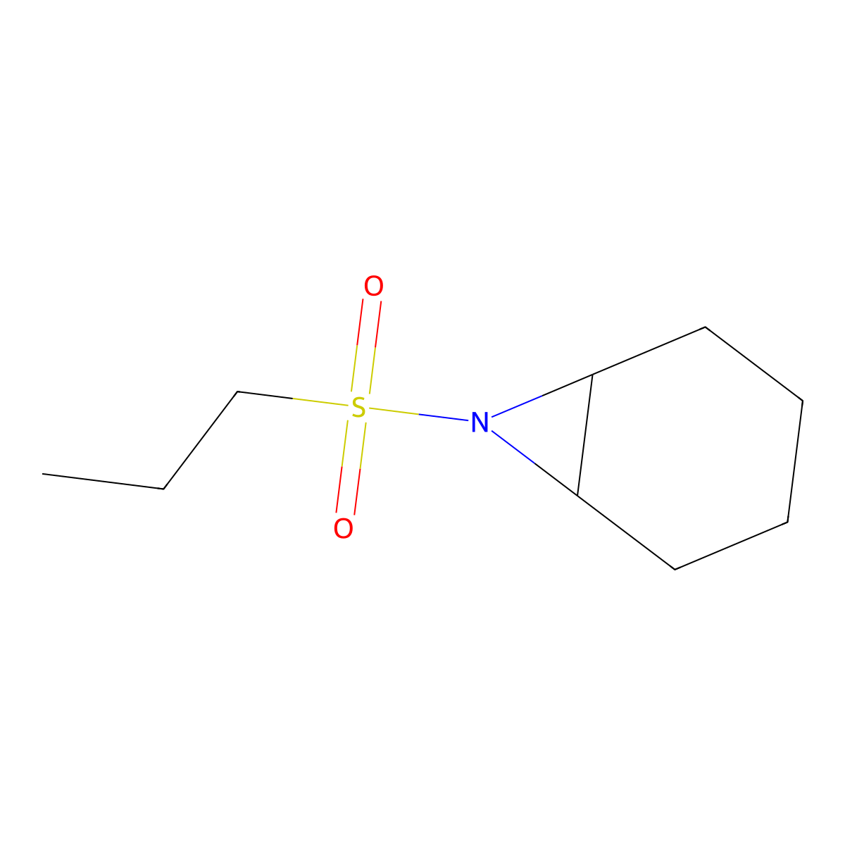 7-(Propane-1-sulfonyl)-7-azabicyclo[4.1.0]heptane molecular structure, CAS 2059944-52-2
