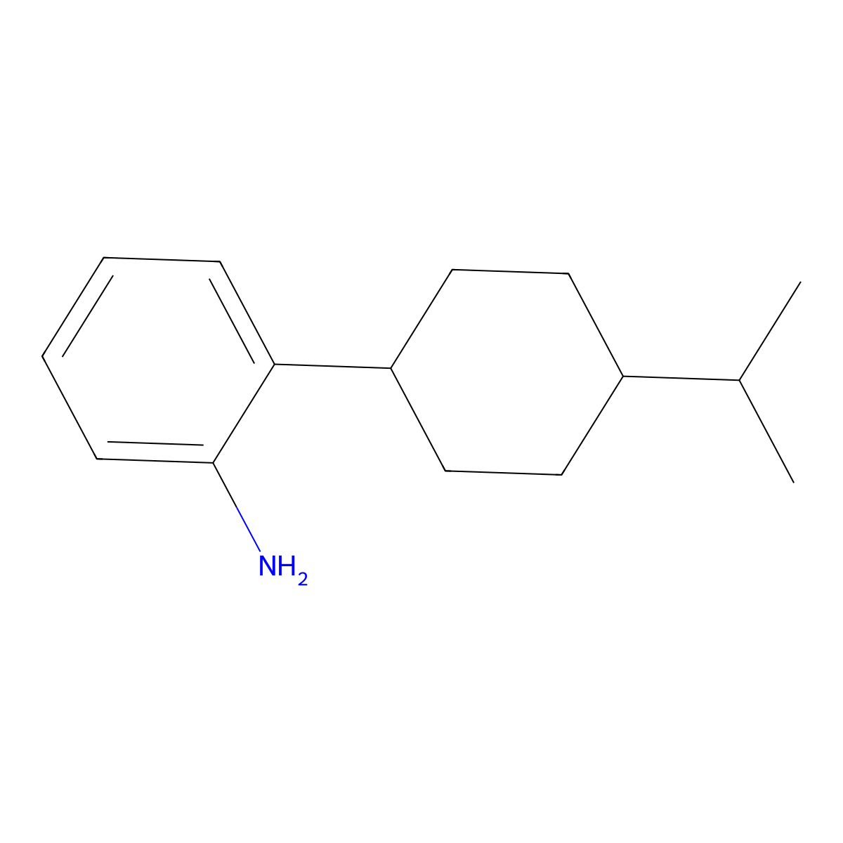 2-[4-(Propan-2-yl)cyclohexyl]aniline molecular structure, CAS 2059944-66-8