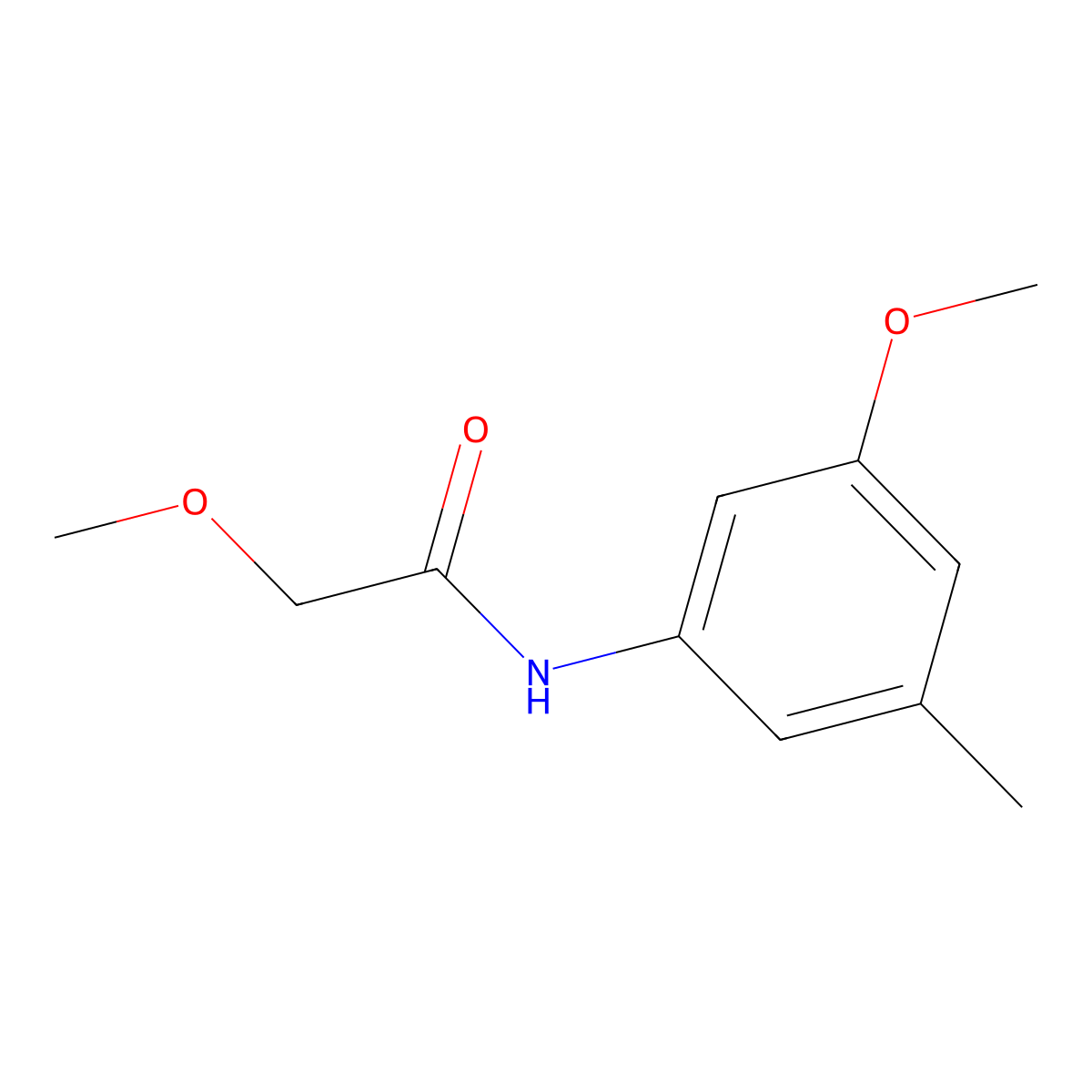 2-Methoxy-N-(3-methoxy-5-methylphenyl)acetamide molecular structure, CAS 2059944-84-0