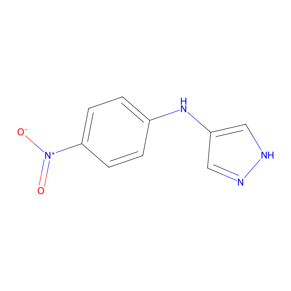 N-(4-Nitrophenyl)-1H-pyrazol-4-amine molecular structure, CAS 2059944-86-2