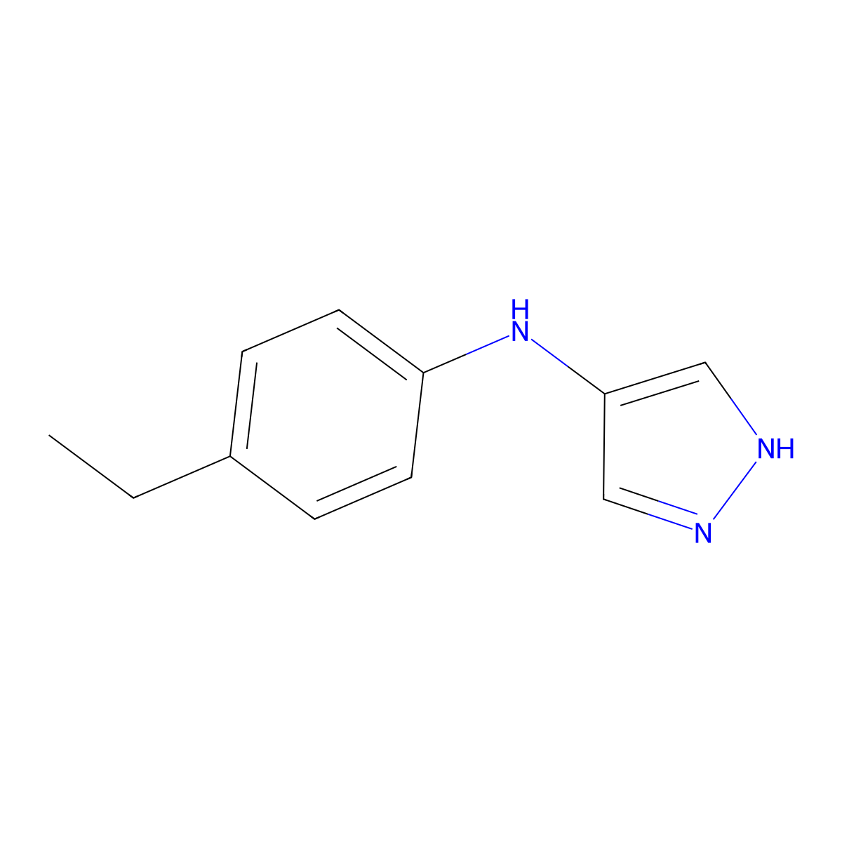 N-(4-Ethylphenyl)-1H-pyrazol-4-amine molecular structure, CAS 2059944-88-4