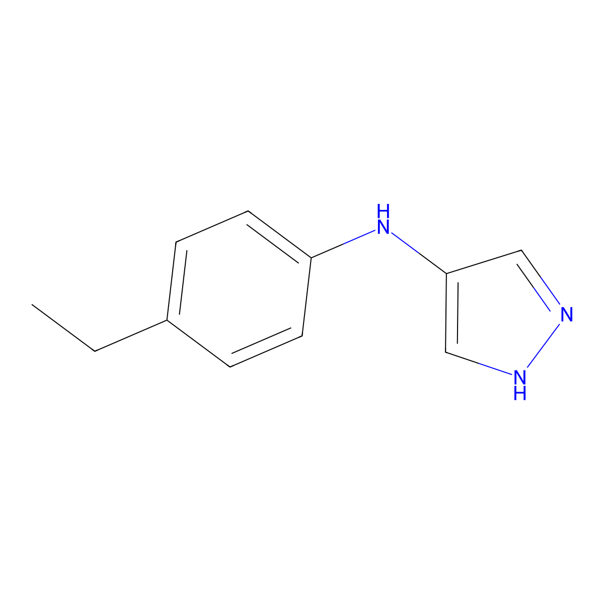 N-(4-Ethylphenyl)-1H-pyrazol-4-amine molecular structure, CAS 2059944-88-4