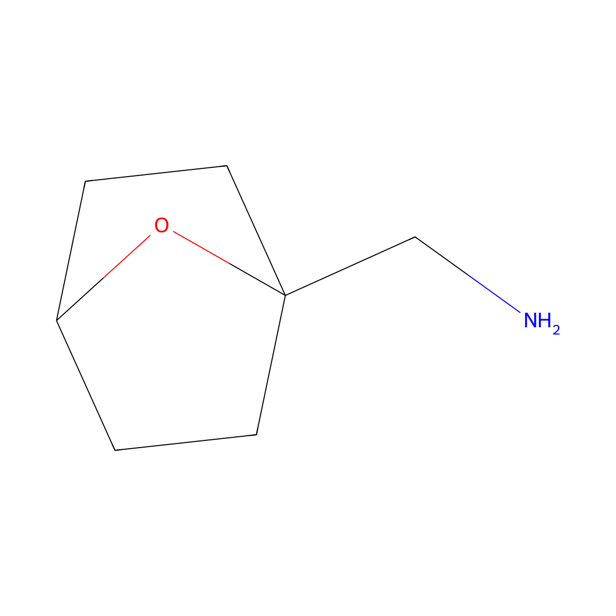 (7-Oxabicyclo(2.2.1)heptan-1-yl)methanamine molecular structure, CAS 2059944-94-2