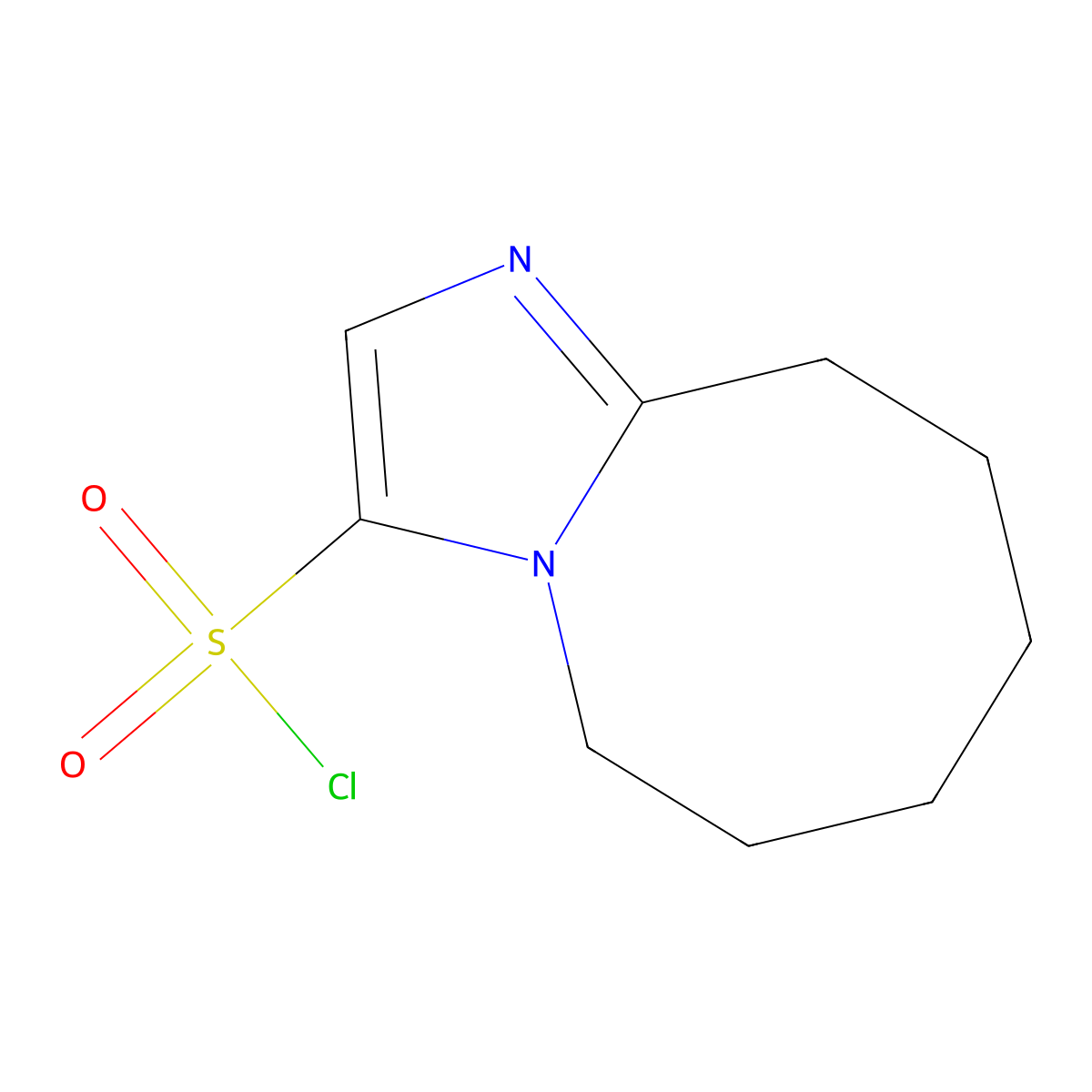 5H,6H,7H,8H,9H,10H-Imidazo[1,2-a]azocine-3-sulfonyl chloride molecular structure, CAS 2059945-22-9