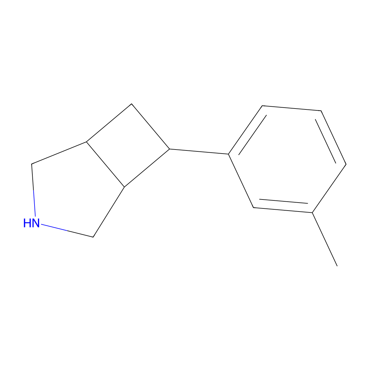6-(3-Methylphenyl)-3-azabicyclo[3.2.0]heptane molecular structure, CAS 2059945-52-5