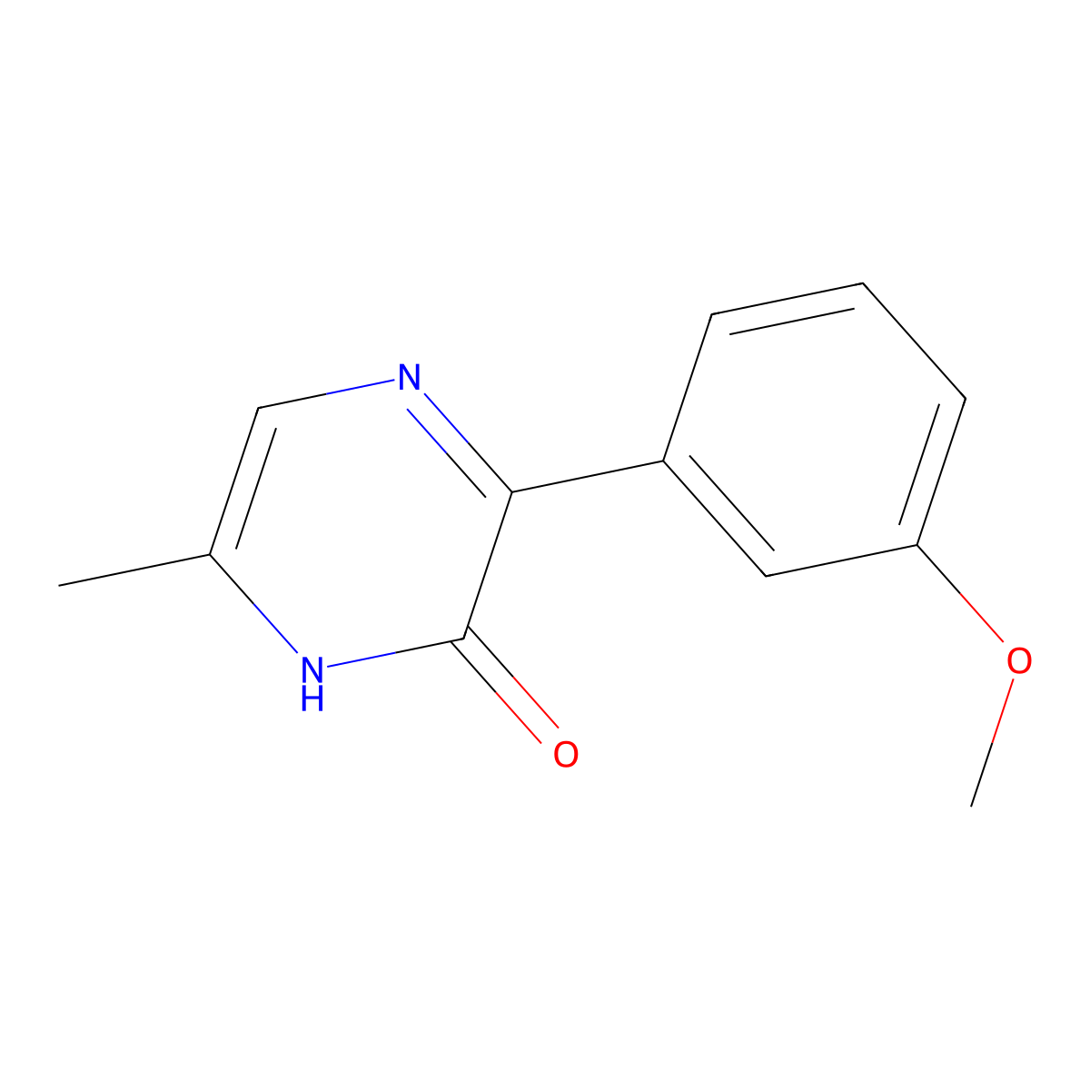 3-(3-Methoxyphenyl)-6-methyl-1,2-dihydropyrazin-2-one molecular structure, CAS 2059947-22-5