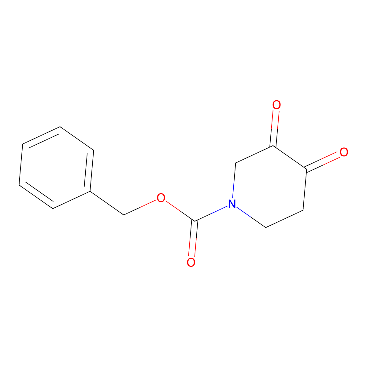 Benzyl 3,4-dioxopiperidine-1-carboxylate molecular structure, CAS 2059947-74-7