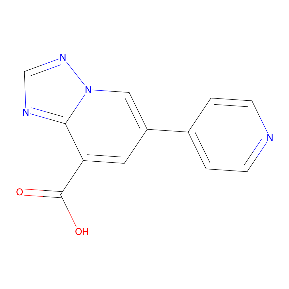 6-(Pyridin-4-yl)-[1,2,4]triazolo[1,5-a]pyridine-8-carboxylic acid molecular structure, CAS 2059948-08-0