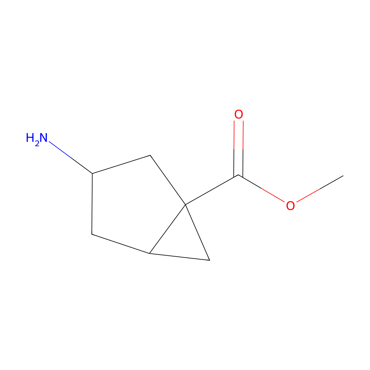 Methyl 3-aminobicyclo[3.1.0]hexane-1-carboxylate molecular structure, CAS 2059948-48-8