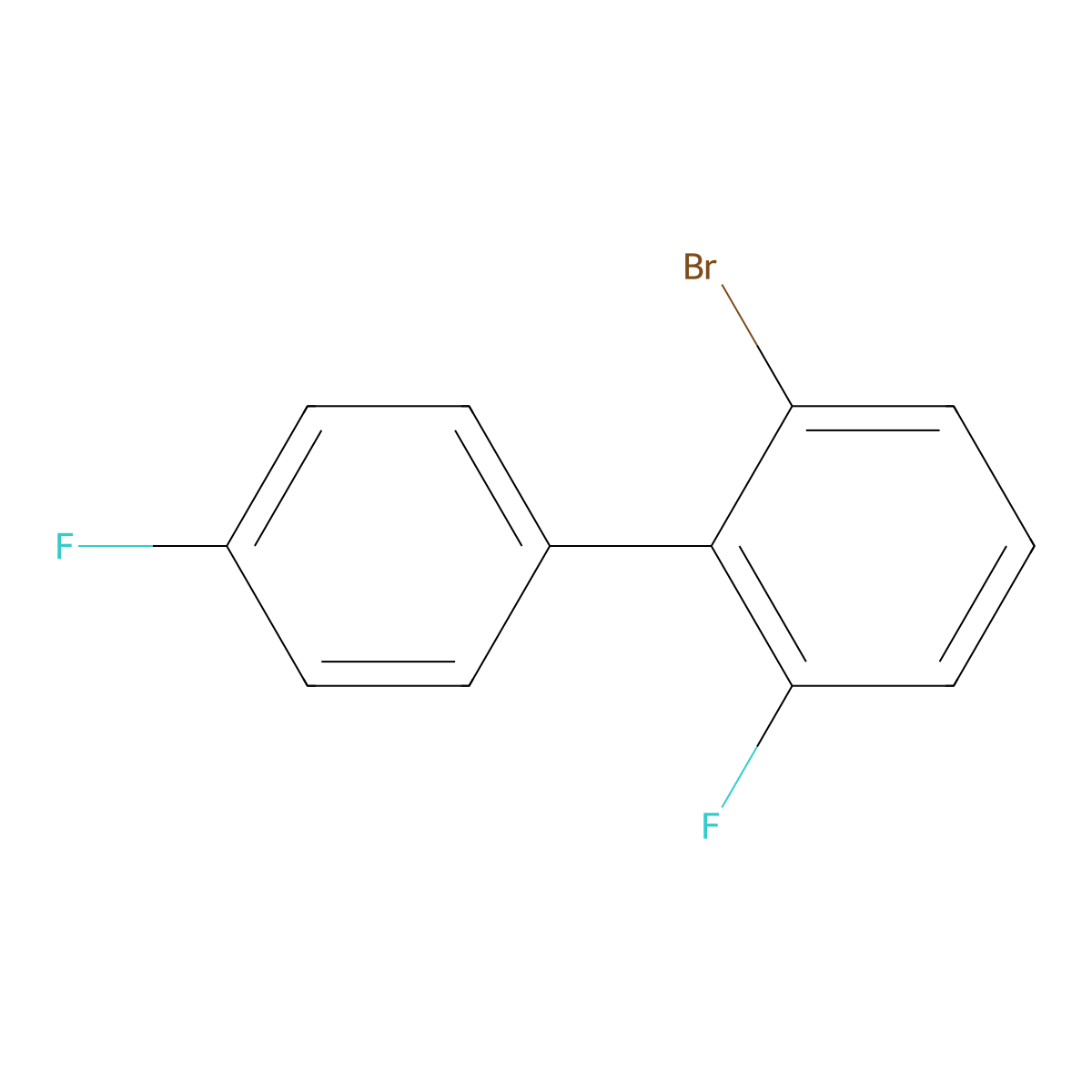 1-Bromo-3-fluoro-2-(4-fluorophenyl)benzene molecular structure, CAS 2059948-75-1