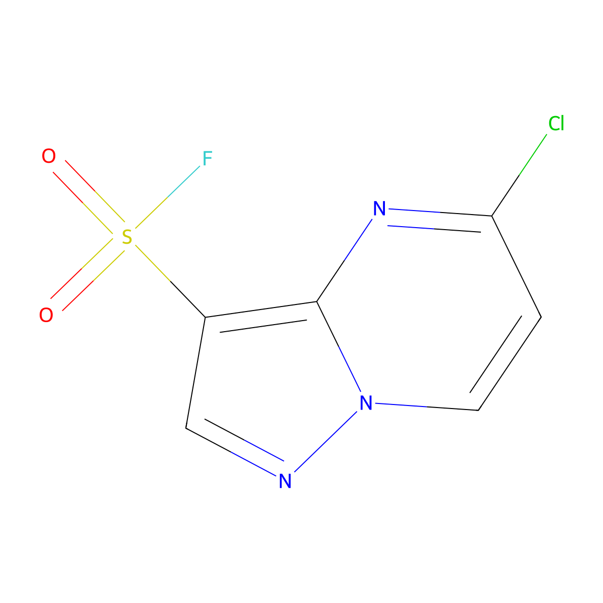 5-Chloropyrazolo(1,5-a)pyrimidine-3-sulfonyl fluoride molecular structure, CAS 2059948-79-5