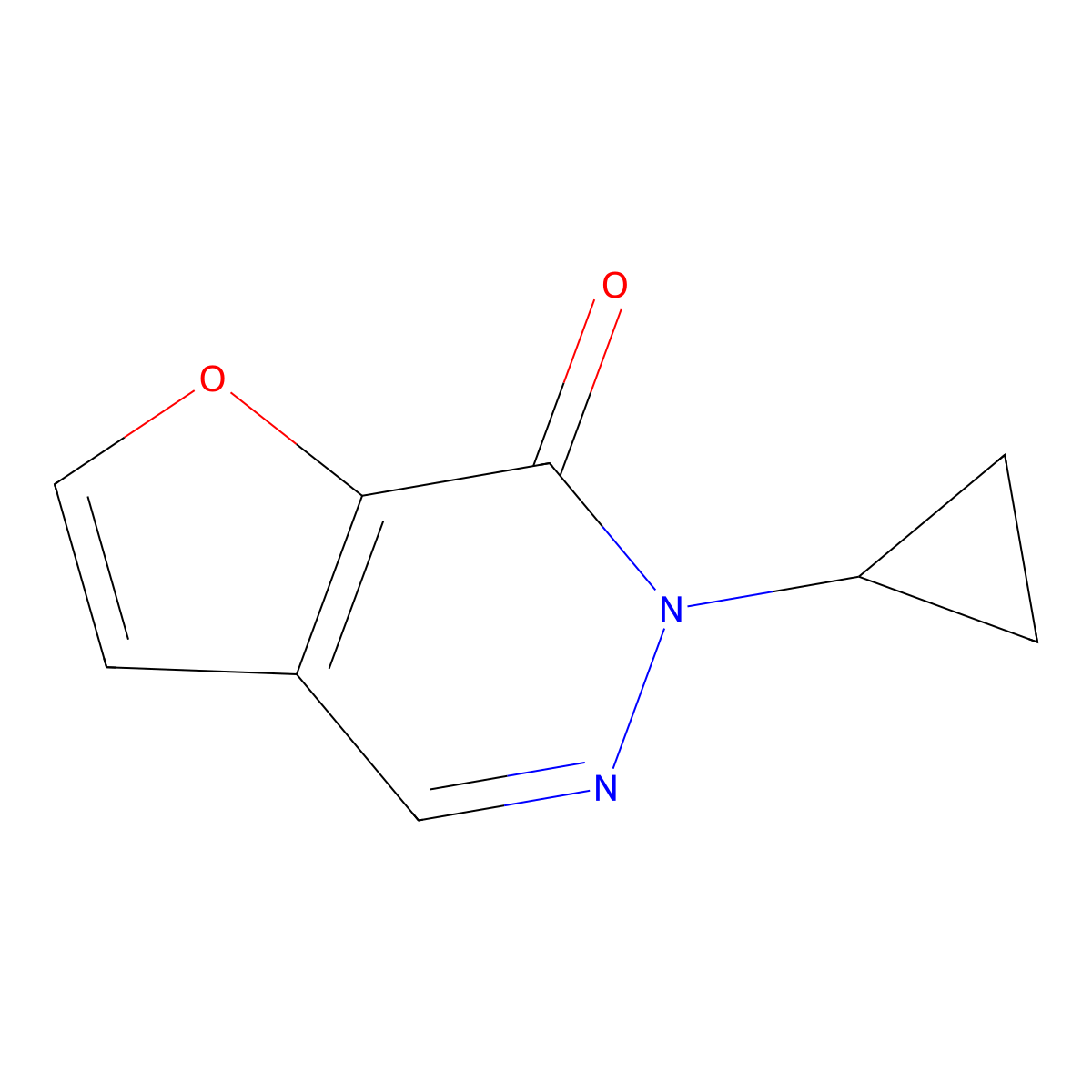 6-Cyclopropyl-6H,7H-furo[2,3-d]pyridazin-7-one molecular structure, CAS 2059948-87-5