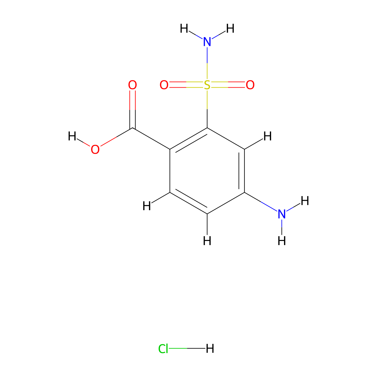 4-Amino-2-sulfamoylbenzoic acid hydrochloride molecular structure, CAS 2059948-91-1
