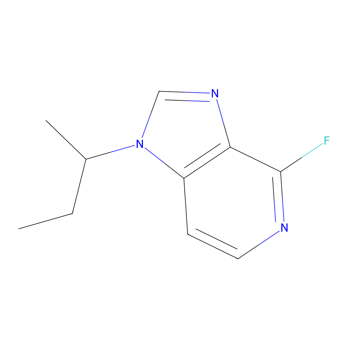 1-(Butan-2-yl)-4-fluoro-1H-imidazo[4,5-c]pyridine molecular structure, CAS 2059949-32-3