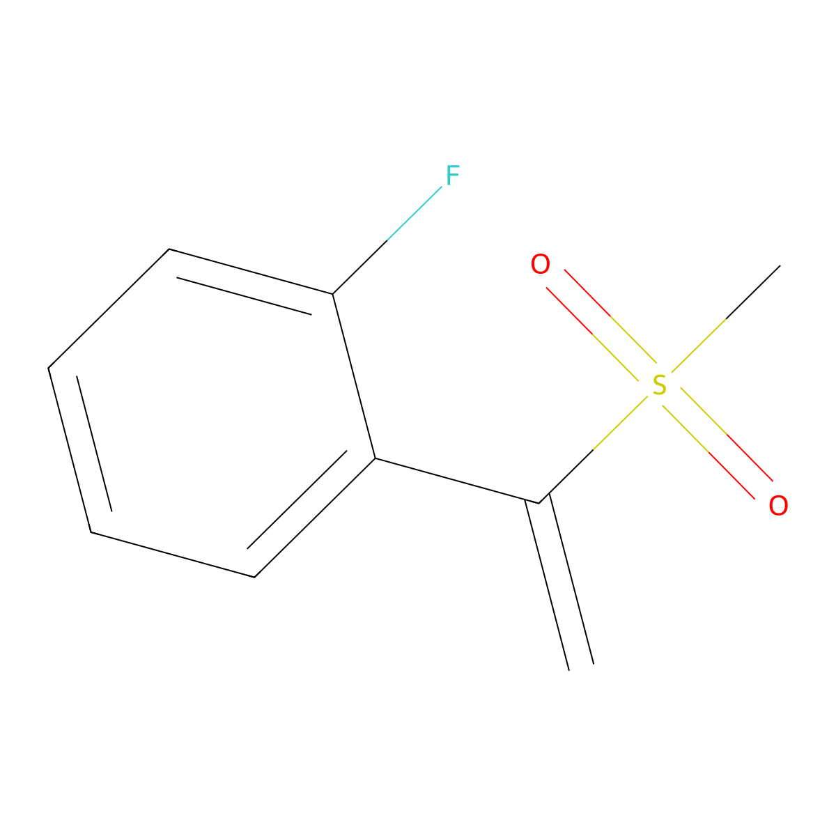 1-Fluoro-2-(1-methanesulfonylethenyl)benzene molecular structure, CAS 2059949-33-4