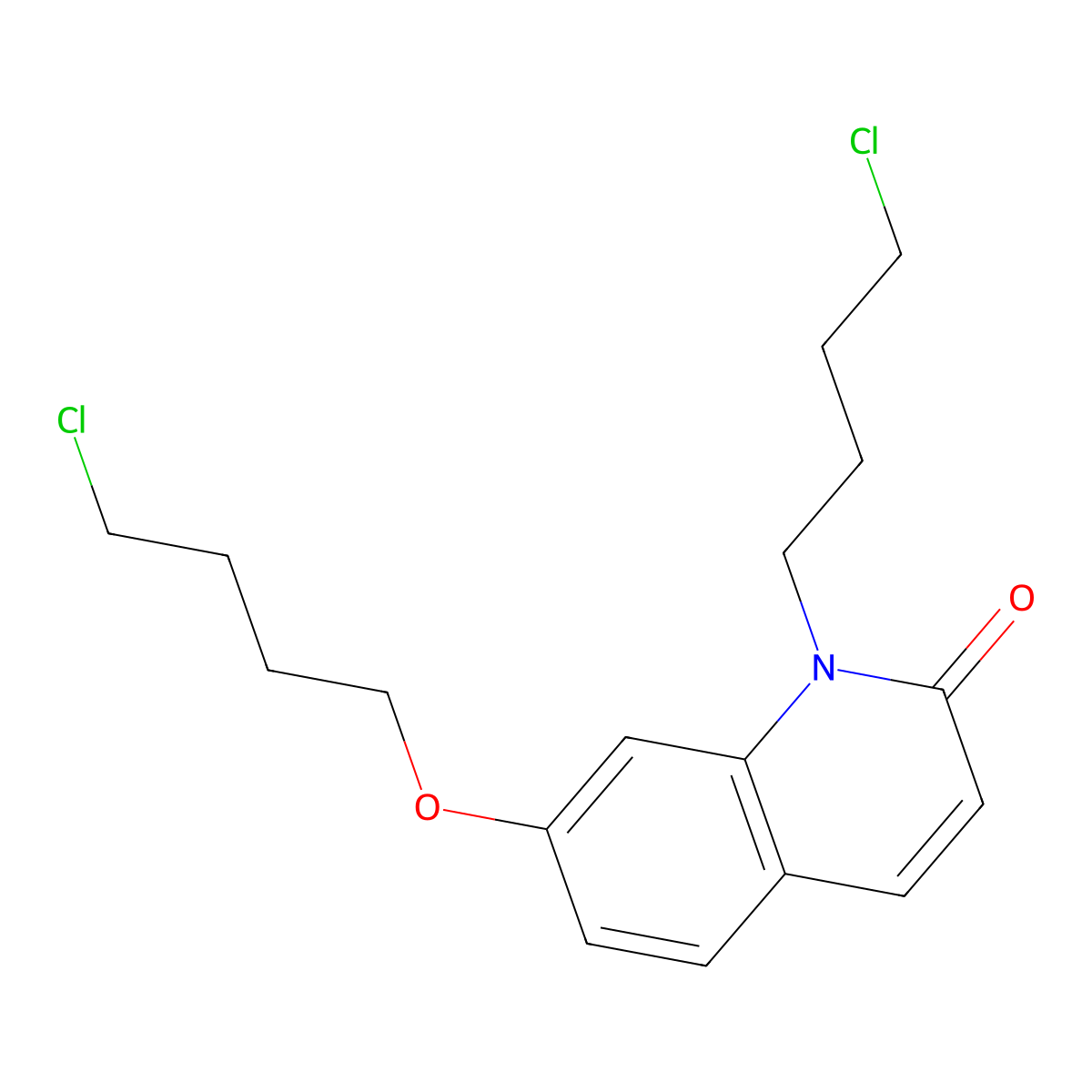 7-(4-Chlorobutoxy)-1-(4-chlorobutyl)-1,2-dihydroquinolin-2-one molecular structure, CAS 2059954-32-2