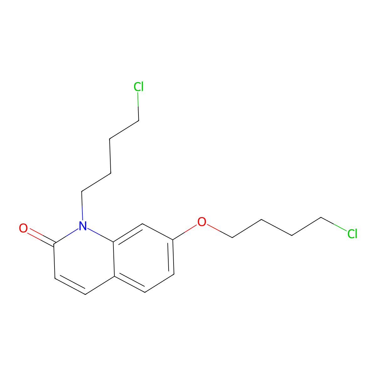 7-(4-Chlorobutoxy)-1-(4-chlorobutyl)-1,2-dihydroquinolin-2-one molecular structure, CAS 2059954-32-2