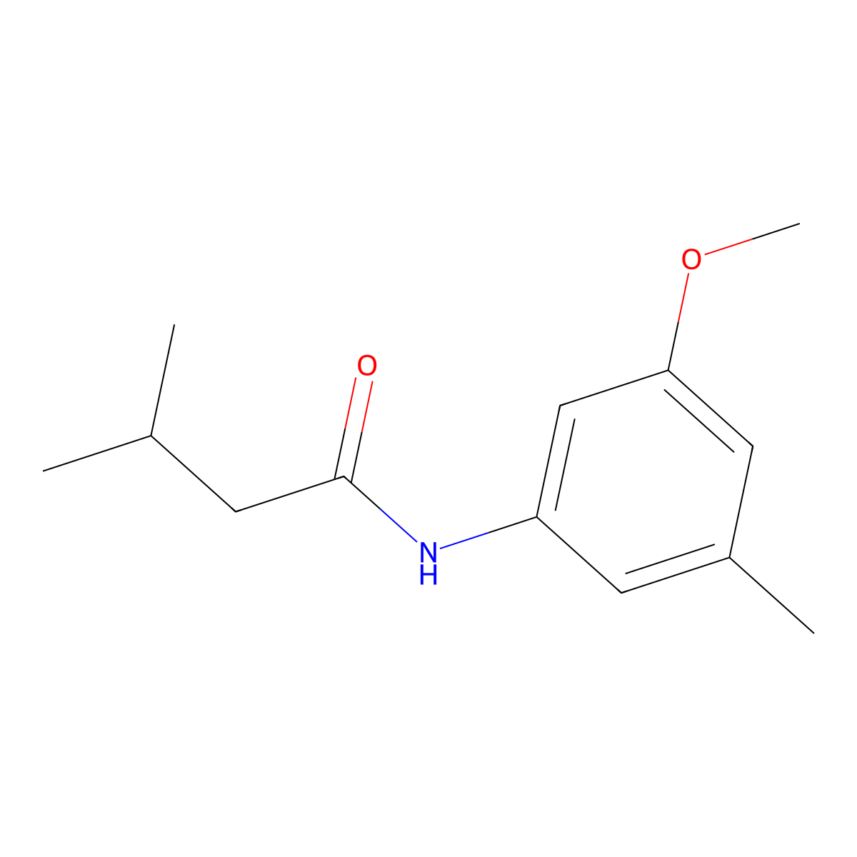 N-(3-Methoxy-5-methylphenyl)-3-methylbutanamide molecular structure, CAS 2059954-38-8