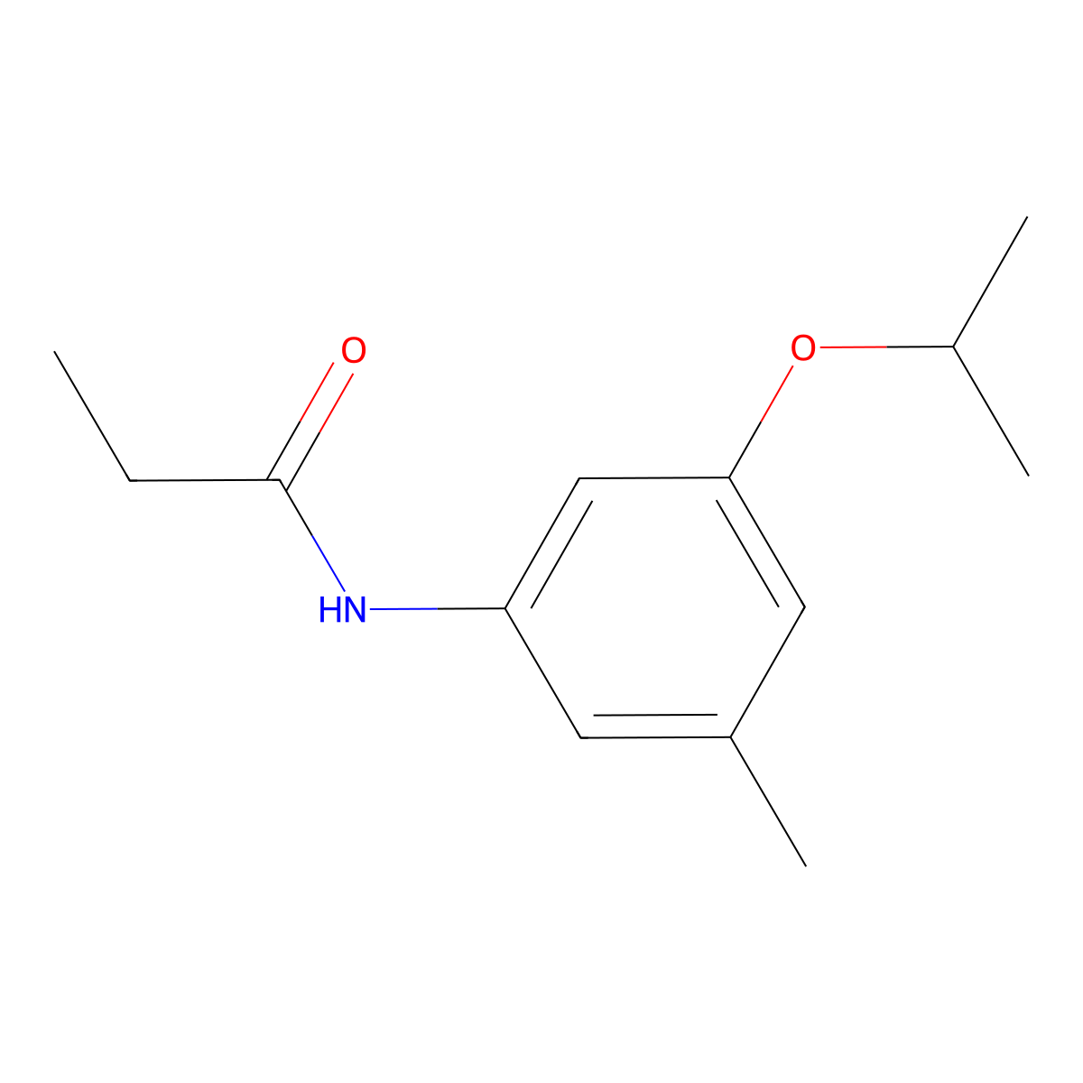 N-[3-Methyl-5-(propan-2-yloxy)phenyl]propanamide molecular structure, CAS 2059954-44-6